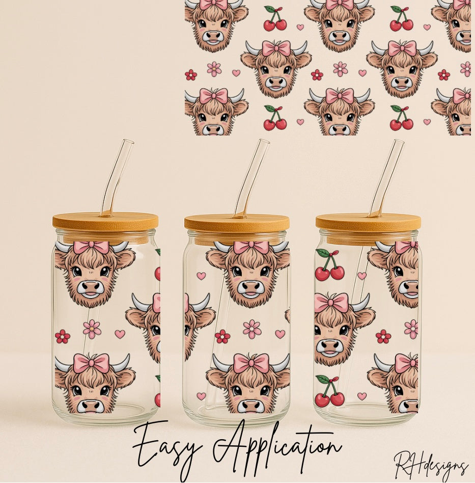 Cherry Highland Cow - 16oz