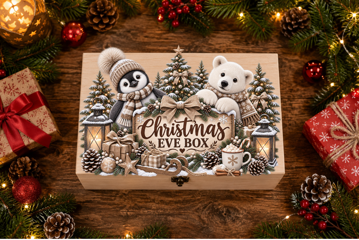Neutral Penguin & Polarbear Christmas Eve