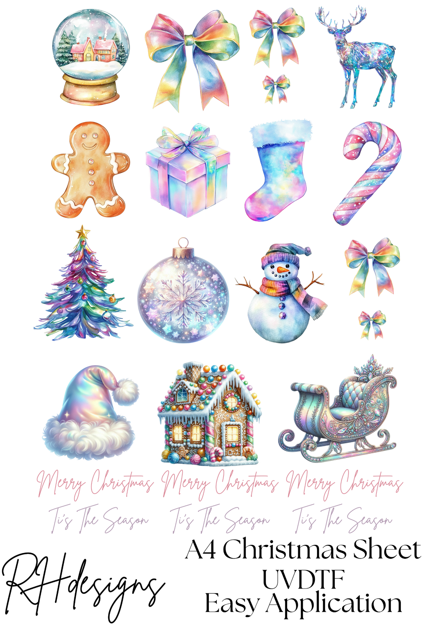 A4 Christmas Element Sheet
