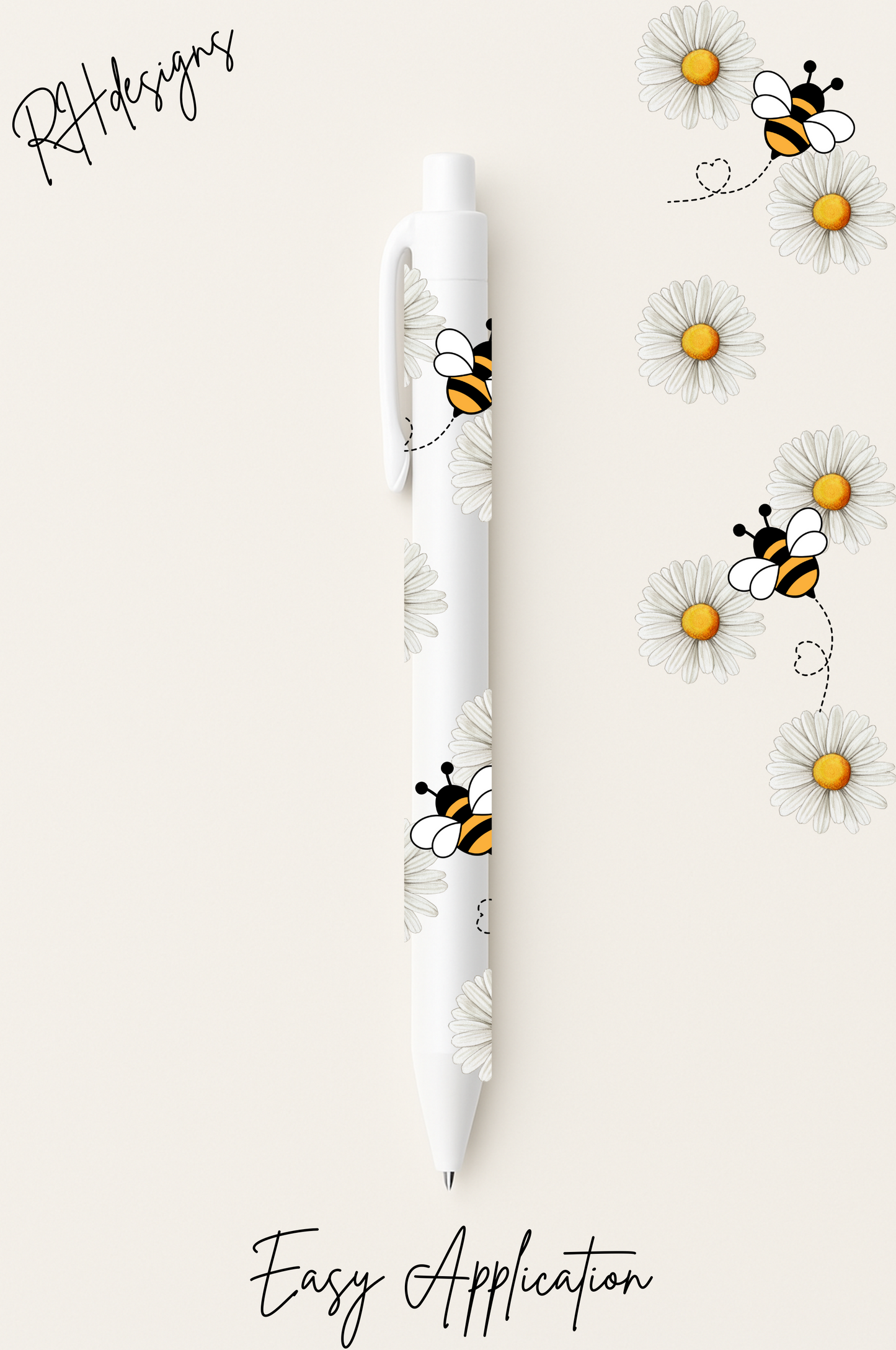 Bee & Daisy - Pen/Bookmark wrap