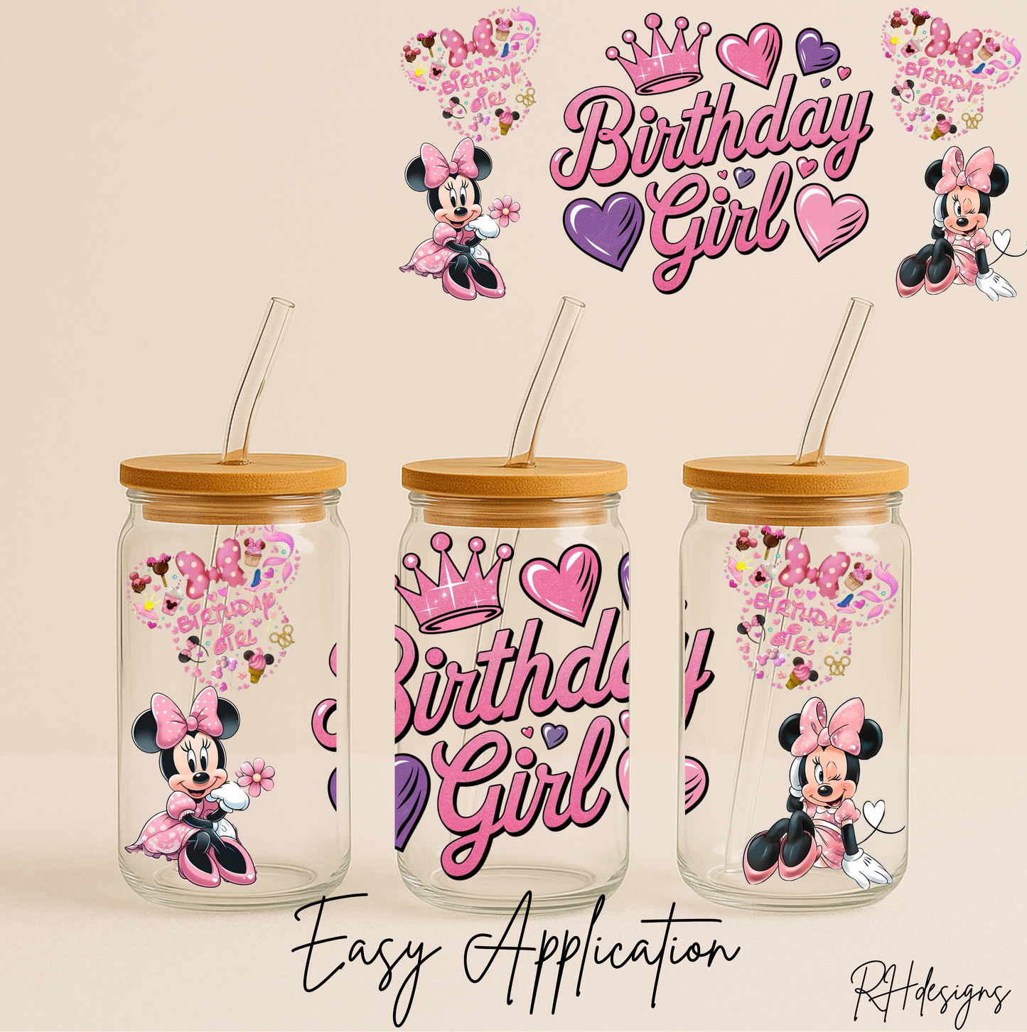 Birthday Girl Pink - 16oz