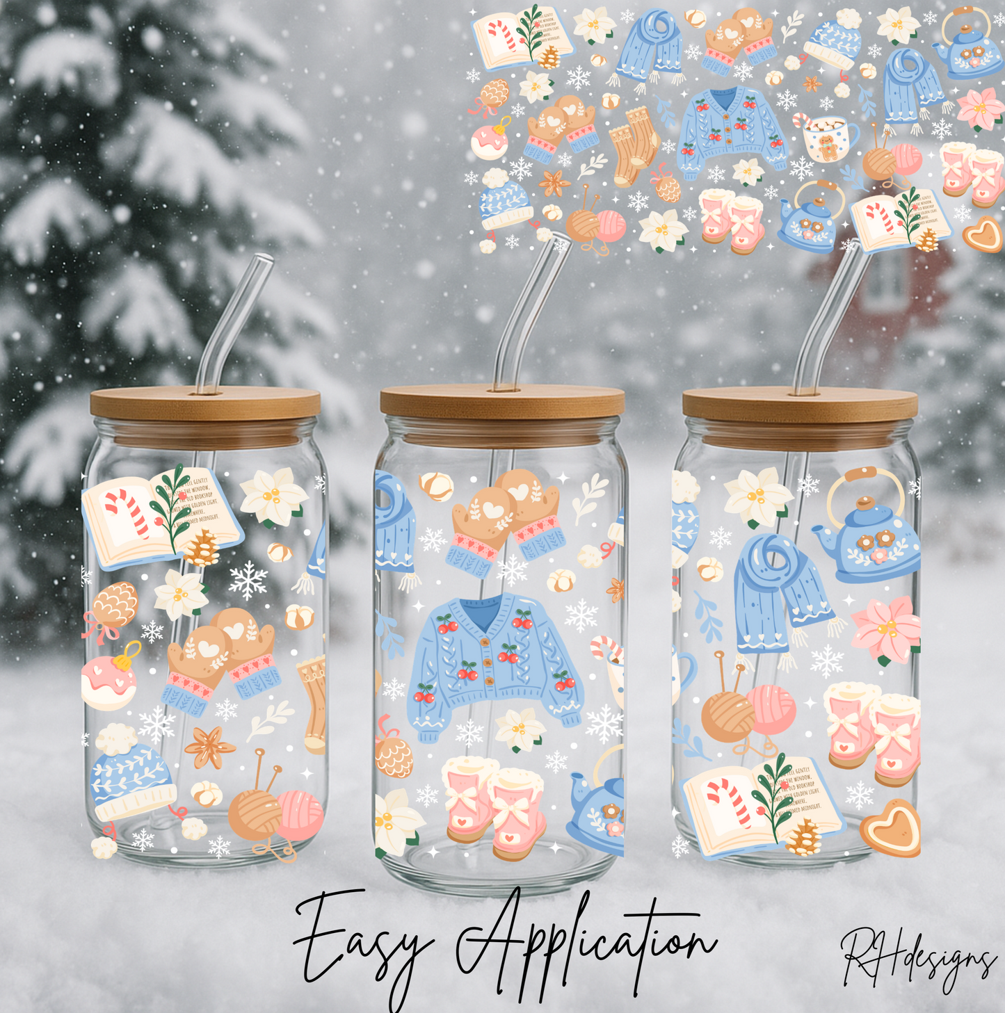 Blue Cosy Winter - 16oz