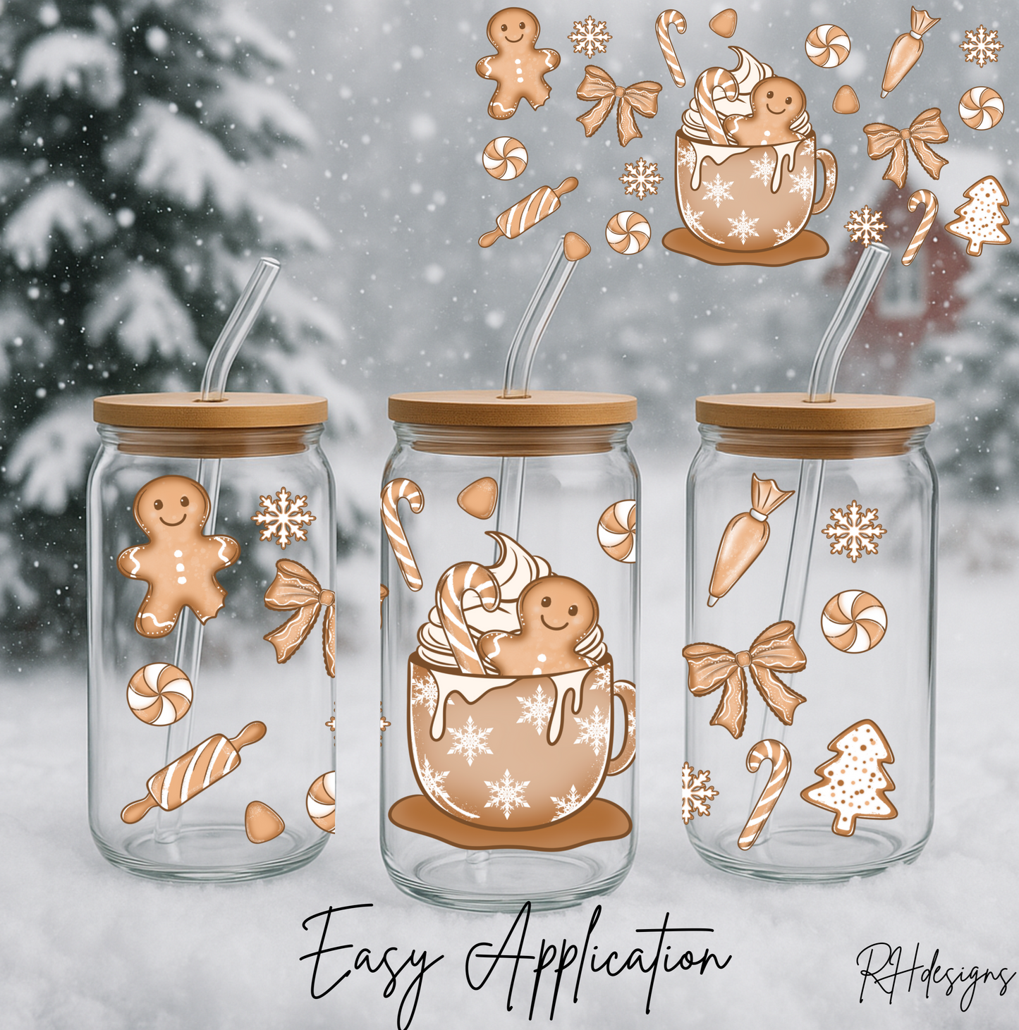 Brown Gingerbread Cup - 16oz