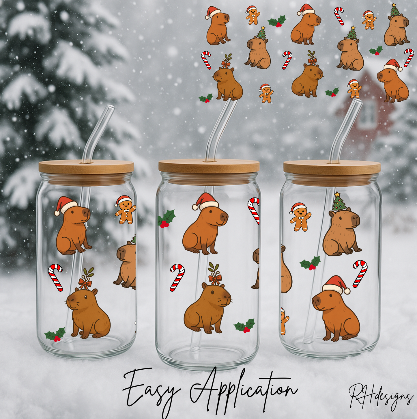 Capybara Christmas - 16oz