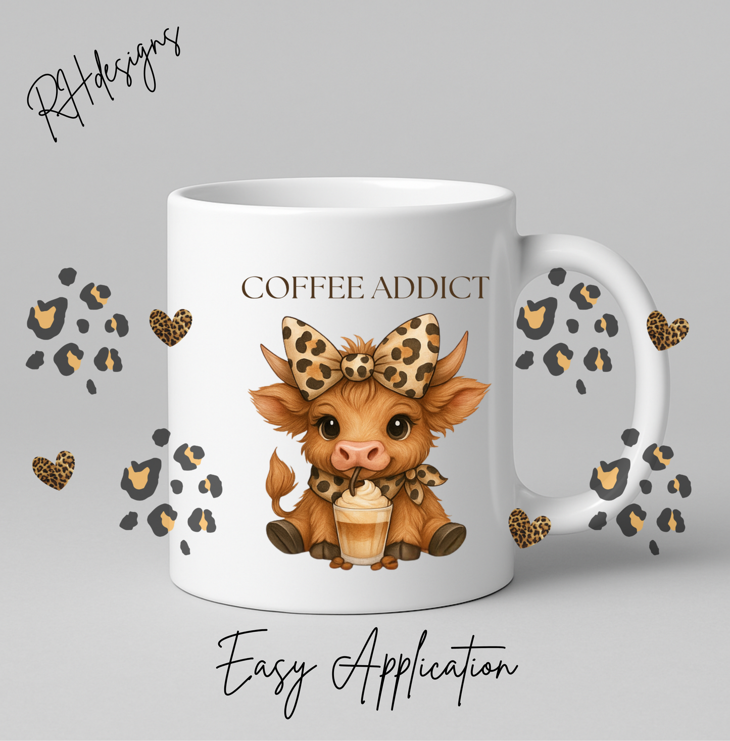 Coffee Addict Cow - 11oz