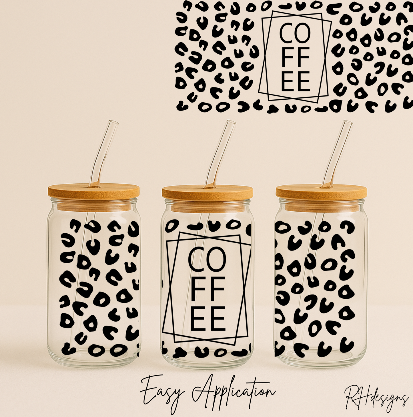 Leopard Print Coffee - 16oz