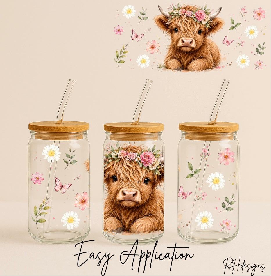 Daisy Highland Cow - 16oz
