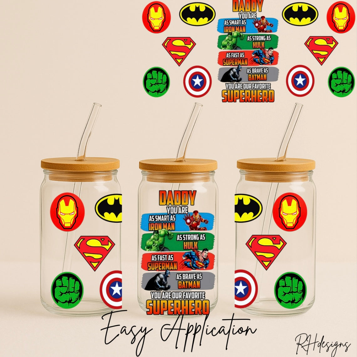 Daddy Superhero - 16oz