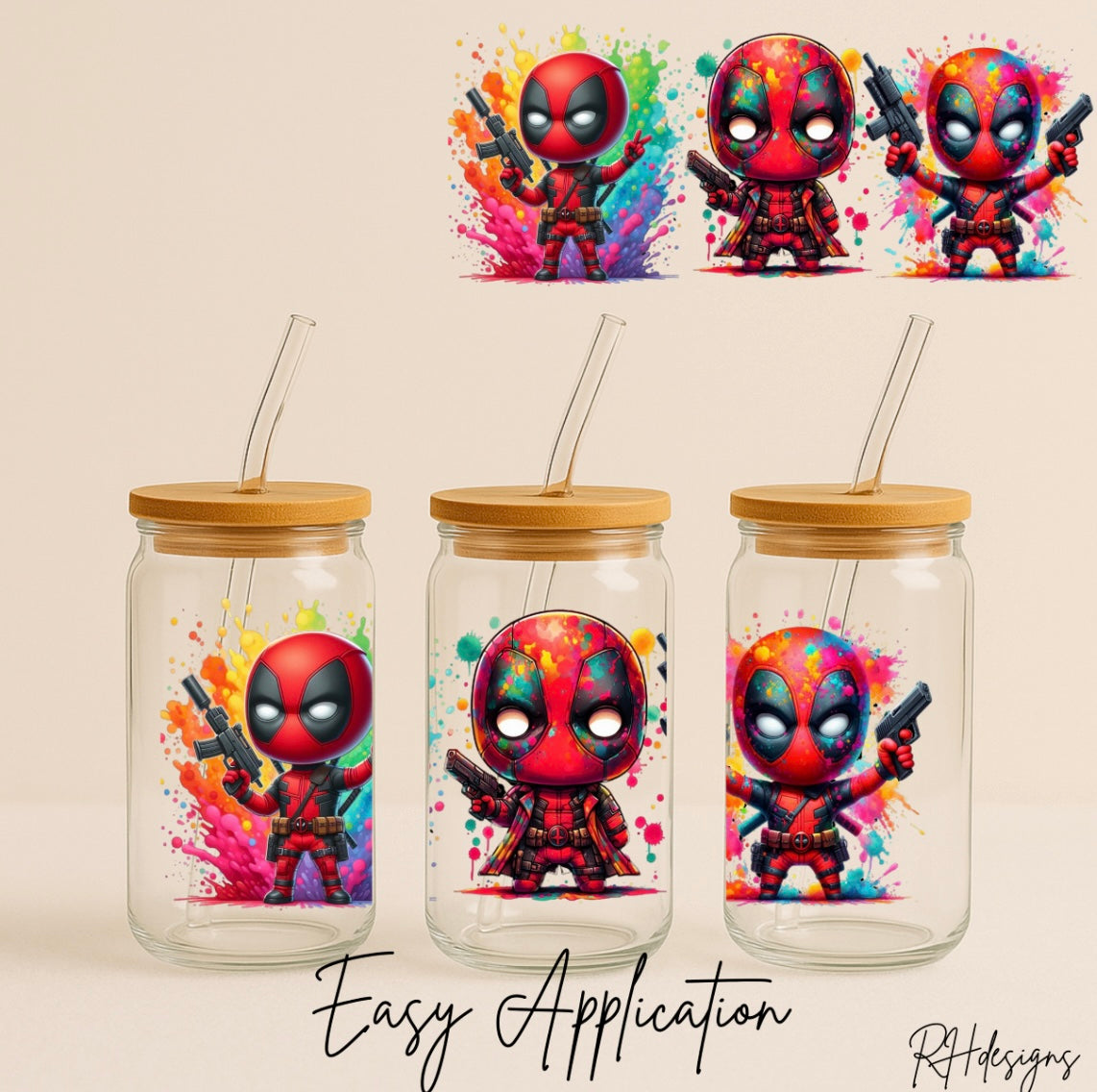 Deadpool Watercolour - 16oz