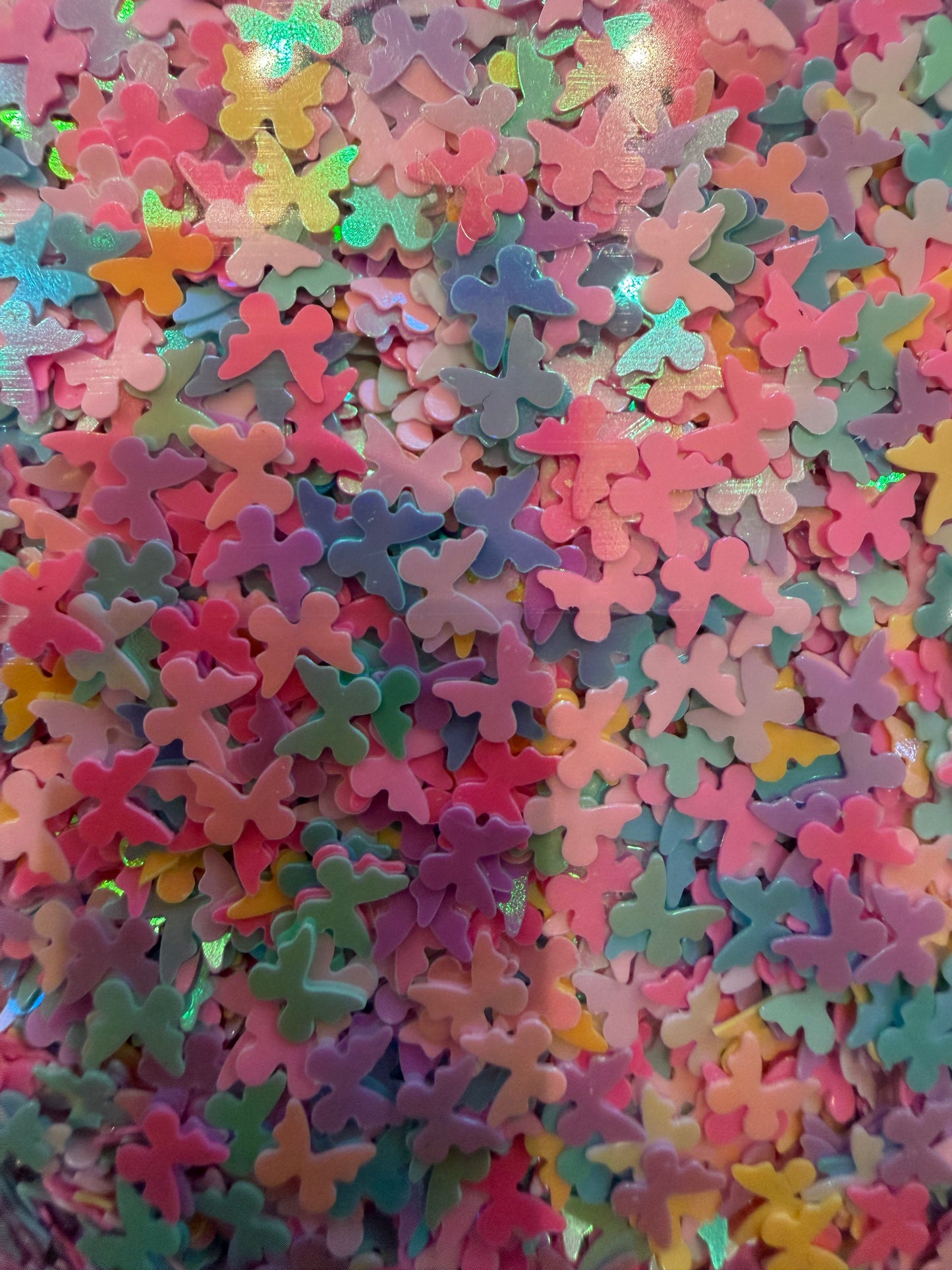 Pastel Butterflies Shaped Glitter - 50g