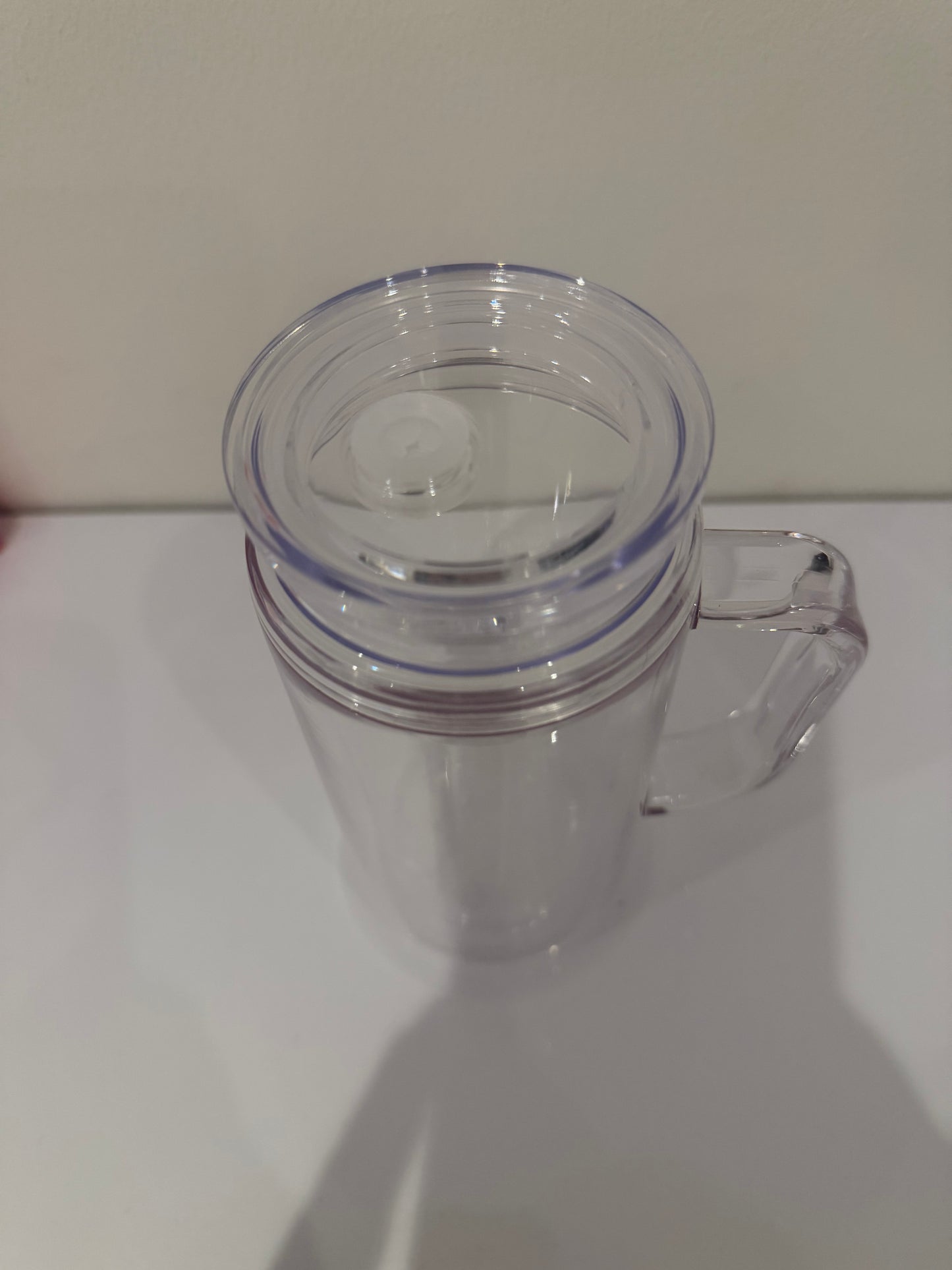 Clear 16oz Acrylic Snowglobe Handle