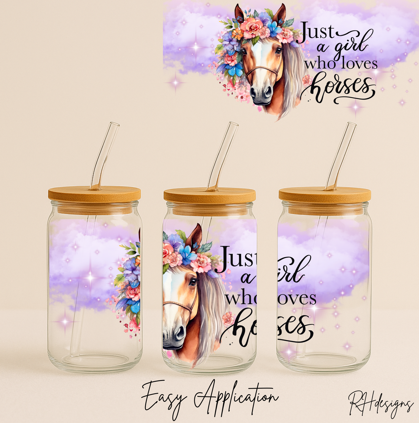 Just A Girl Who Loves Horses - 16oz