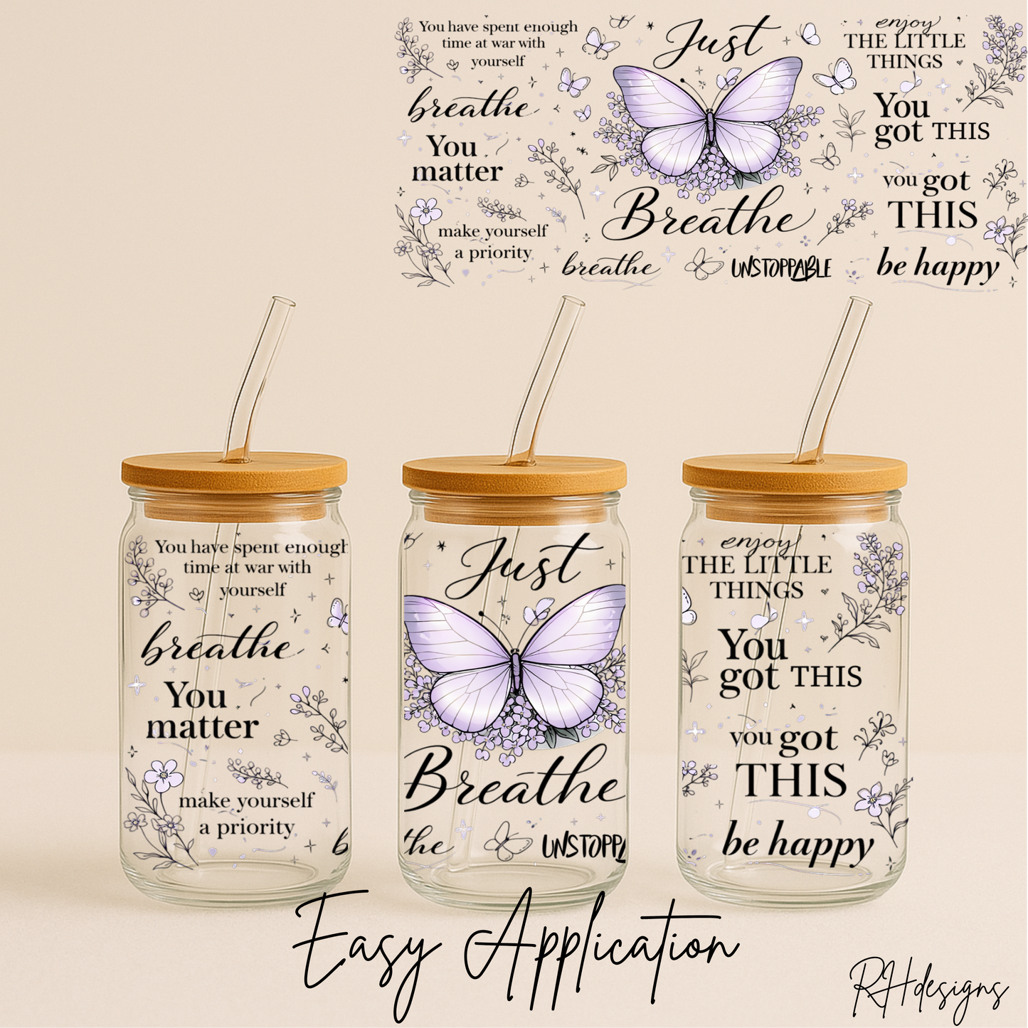 Just Breathe Butterfly - 16oz