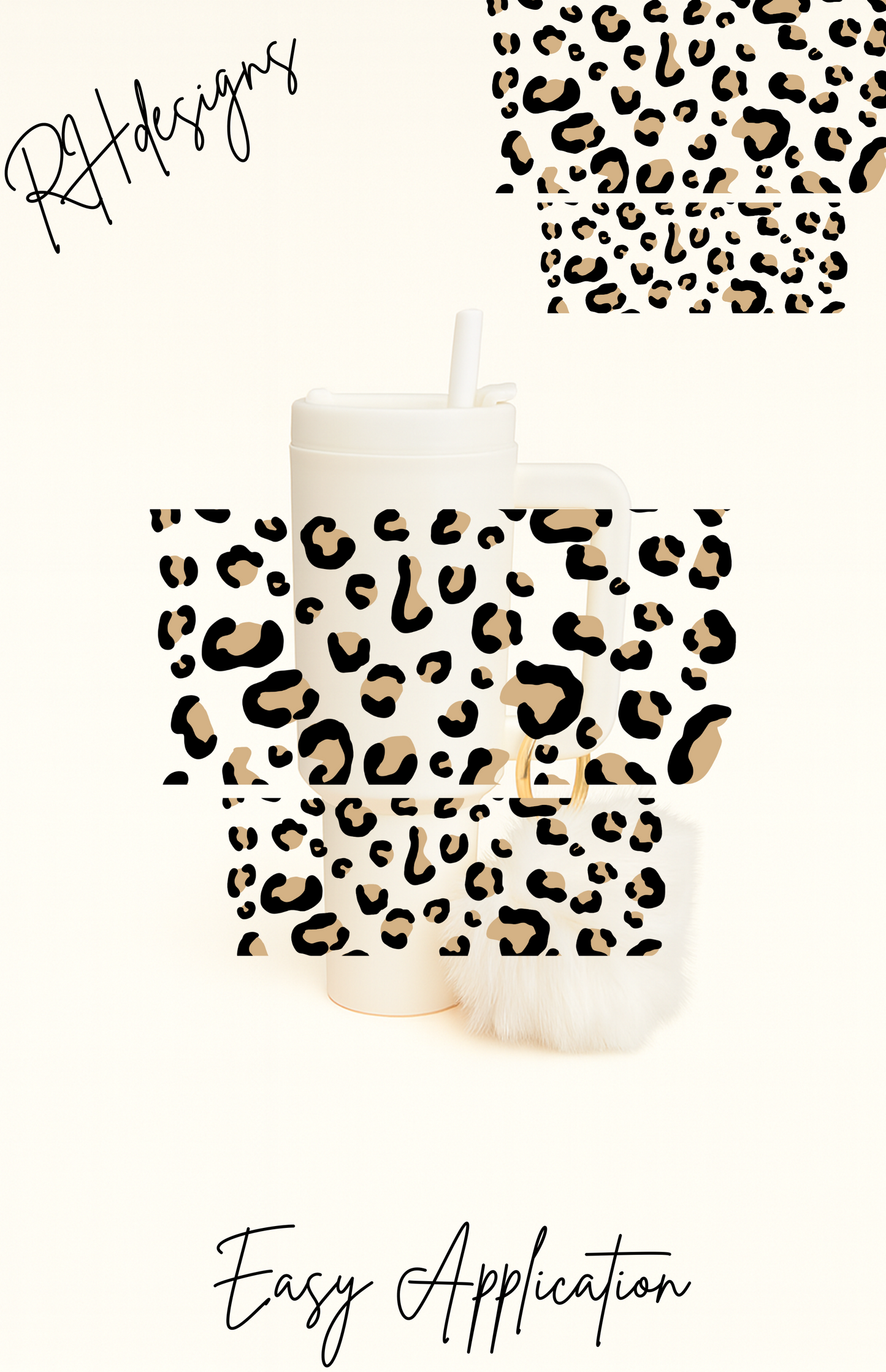 Leopard Print - Mini Tumbler Wrap
