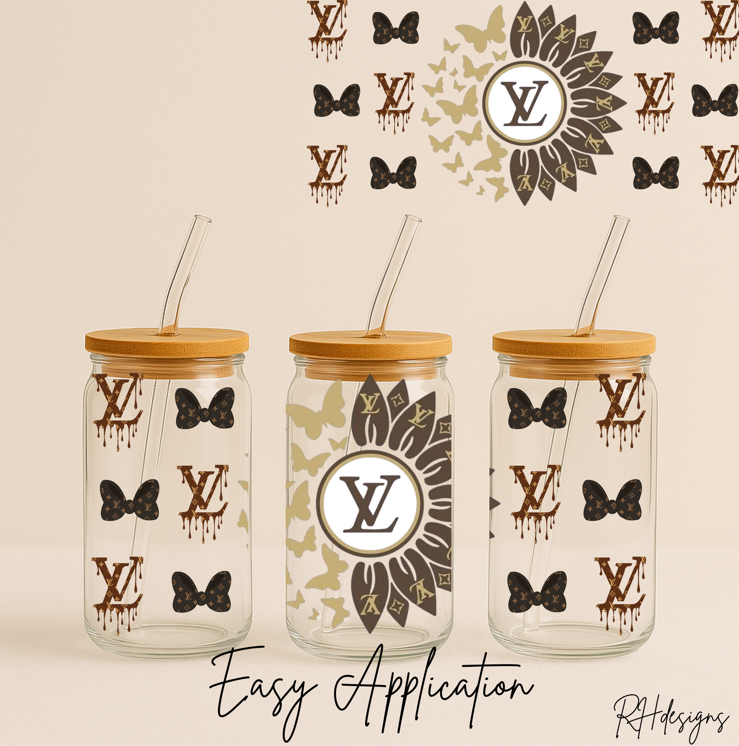 Brown L Sunflower - 16oz