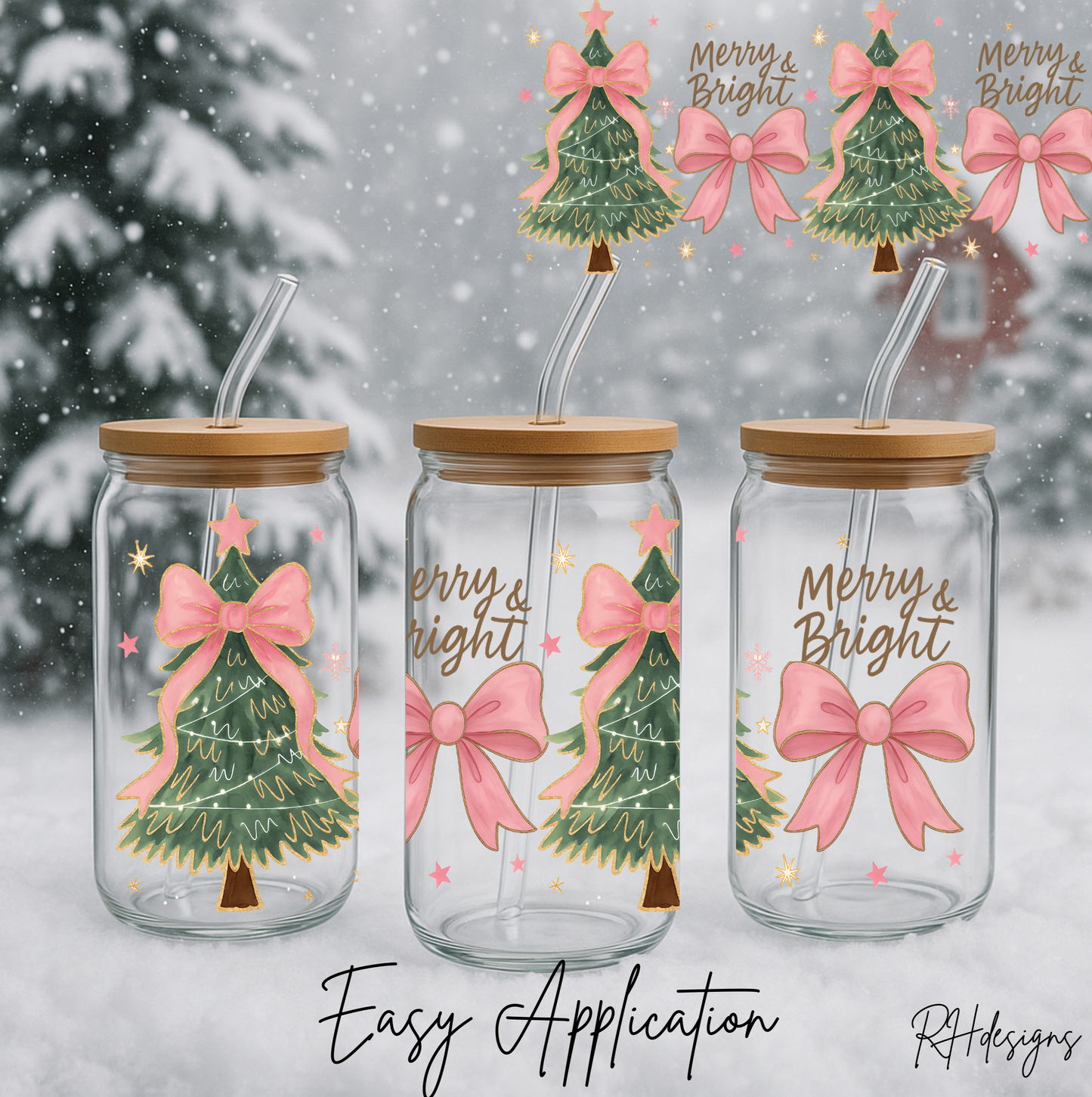 Merry & Bright Christmas Tree's - 16oz