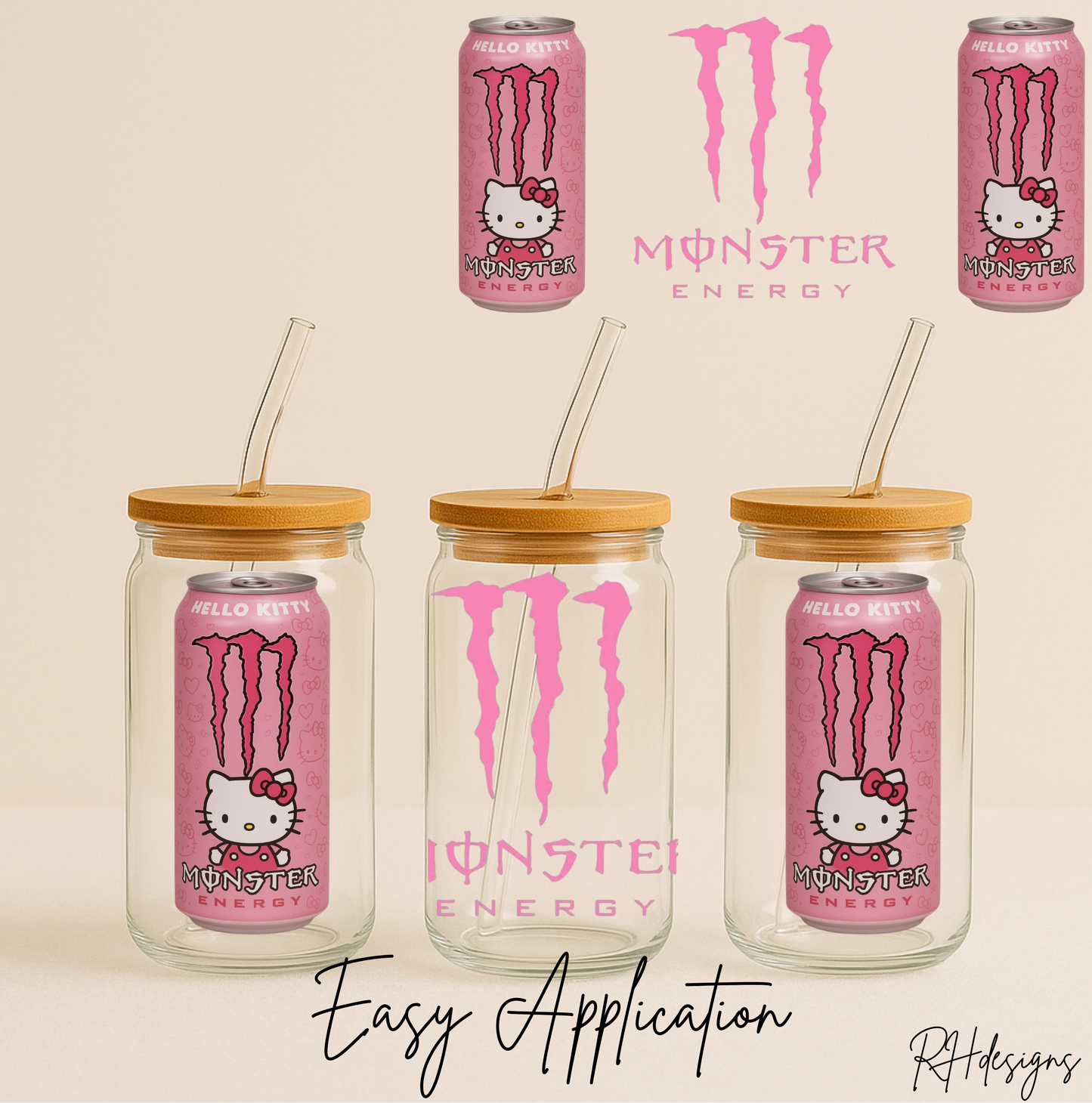 Pink HK Monster - 16oz