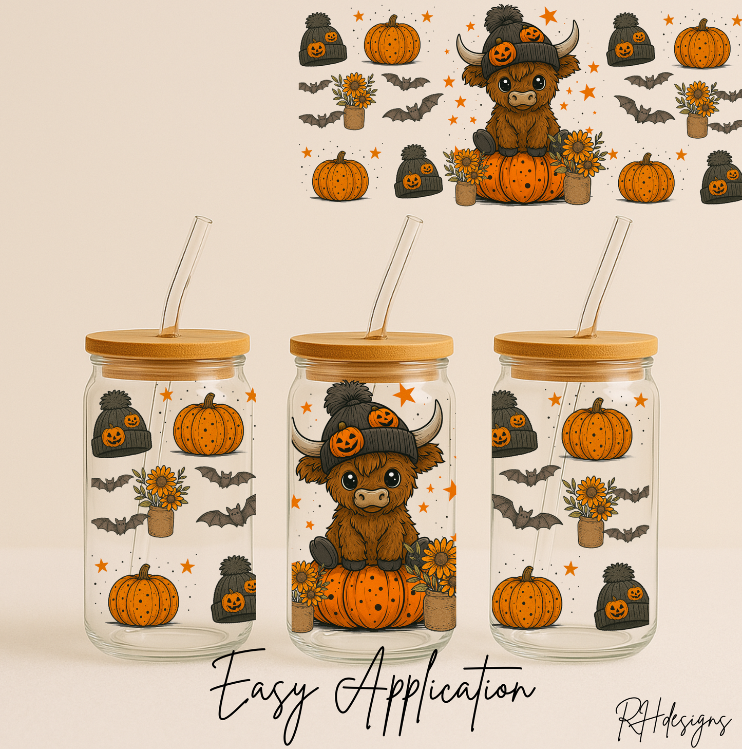 Pumpkin Highland Cow - 16oz