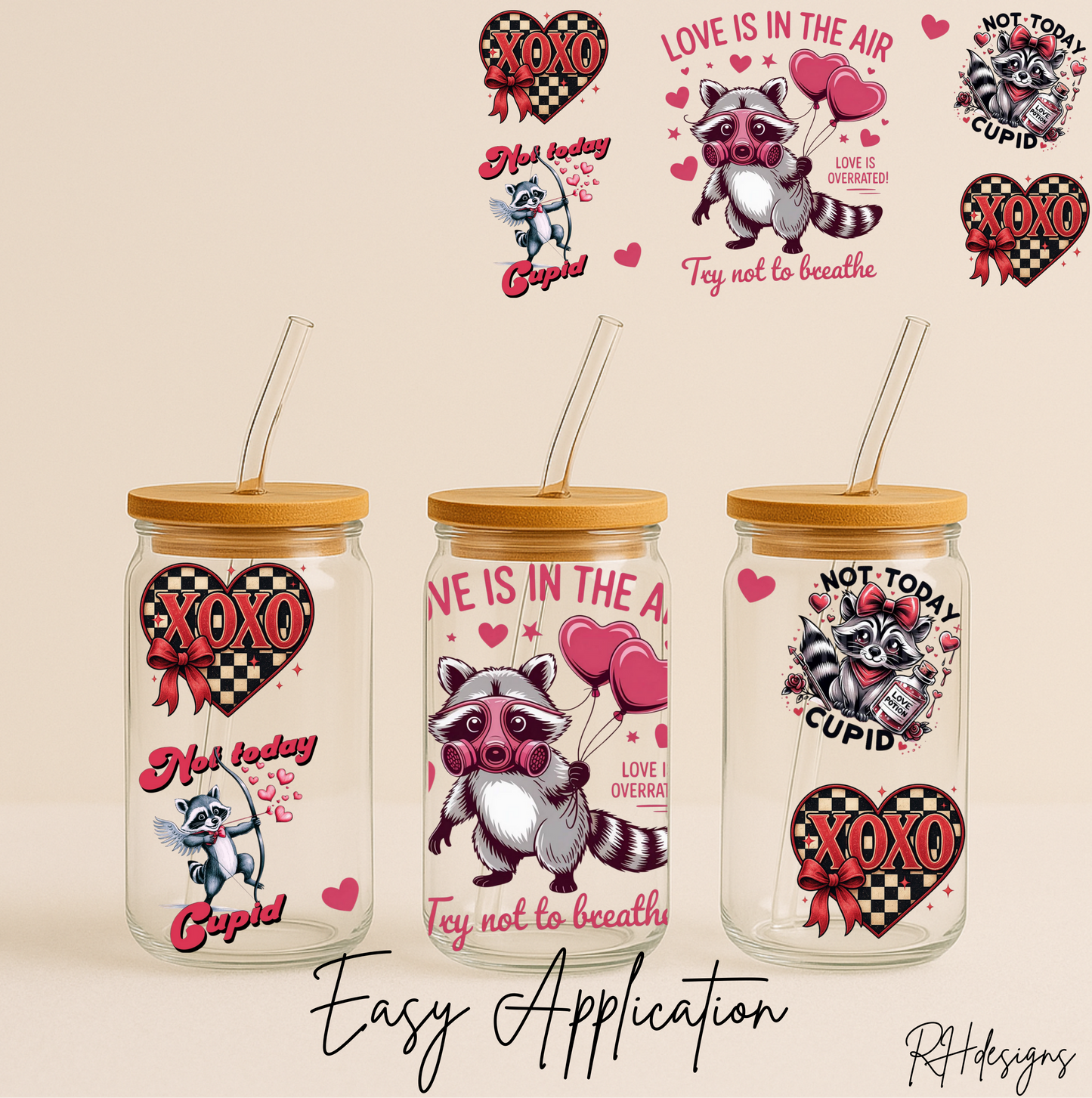Love Is In The Air Dont Breath Valentines - 16oz