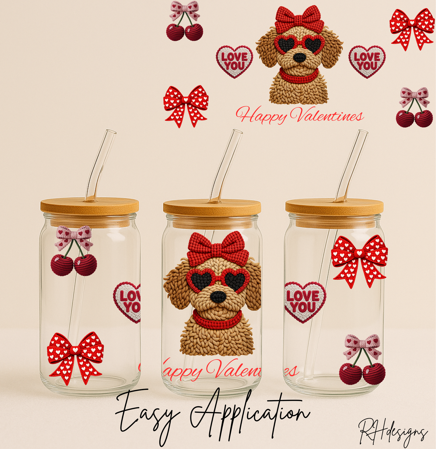 Faux Yarn Cockapoo Valentines - 16oz