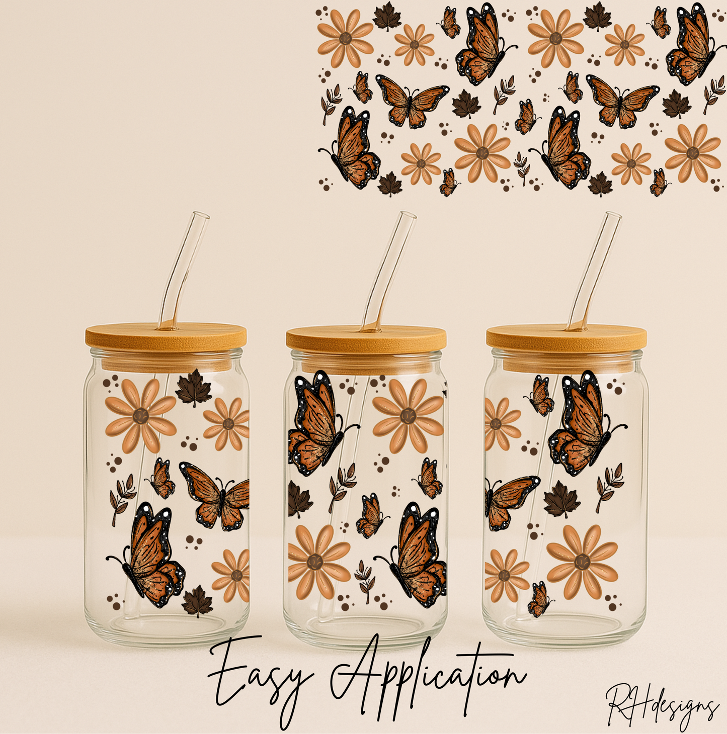 Brown Butterflies - 16oz