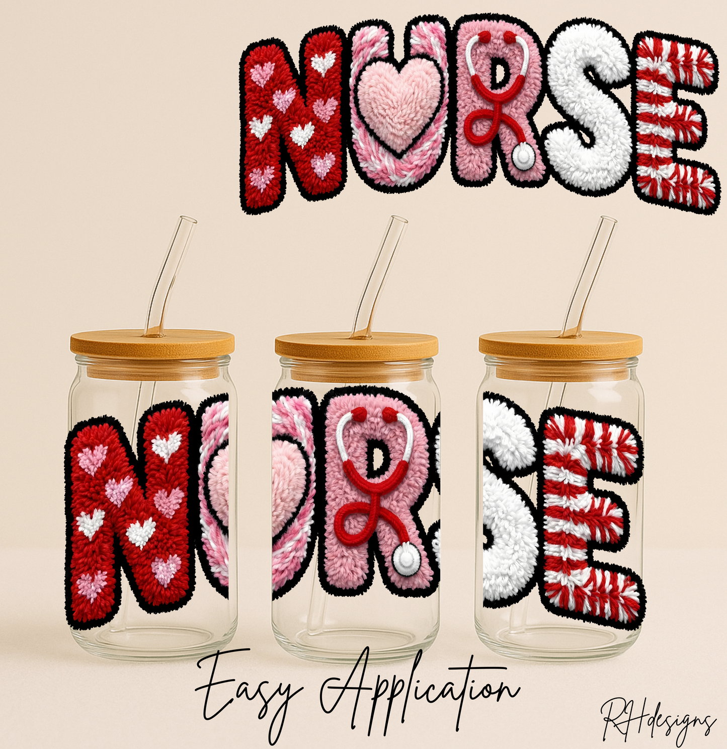Fluffy Nurse Valentines - 16oz