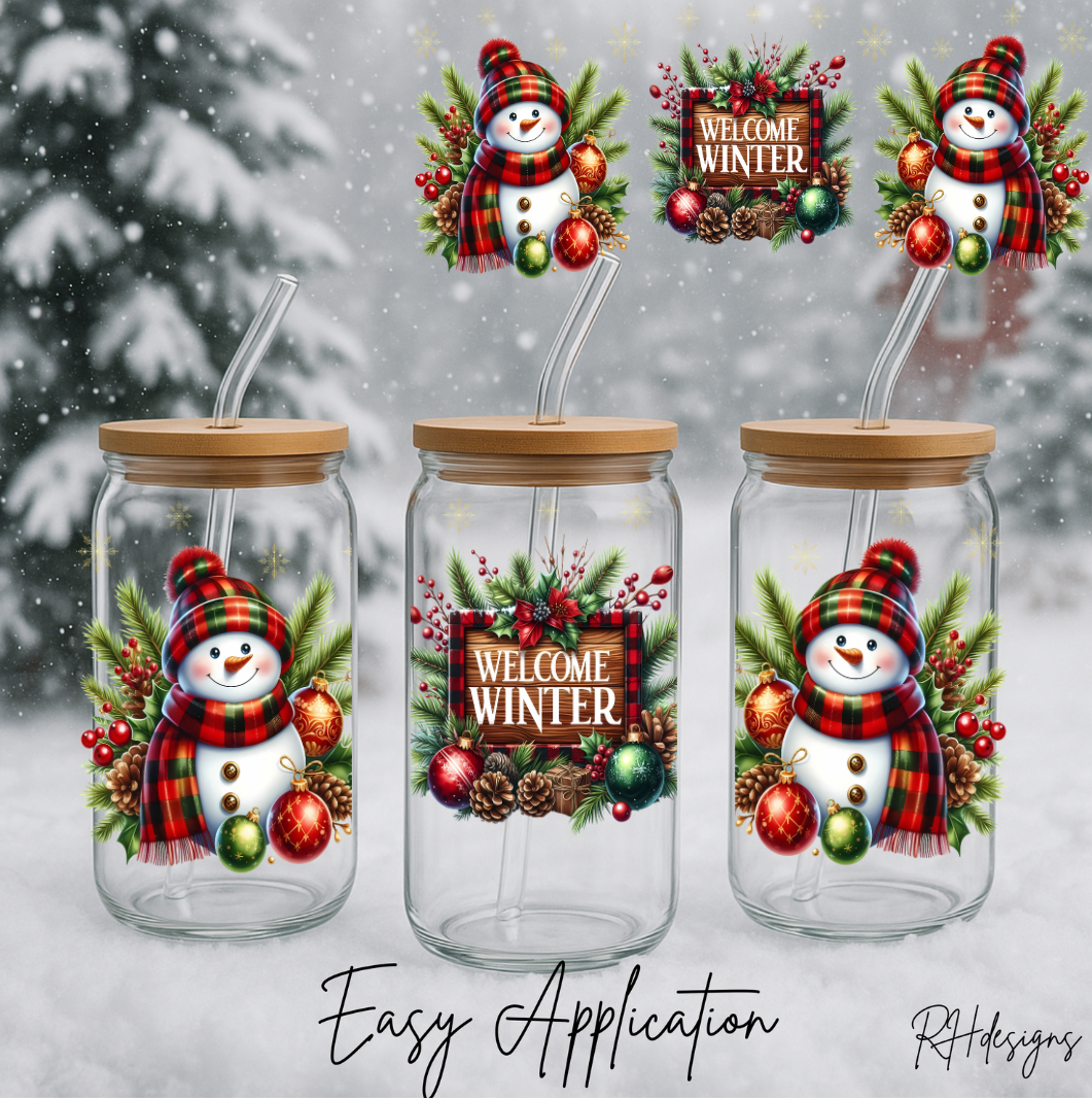 Welcome Winter Snowman - 16oz