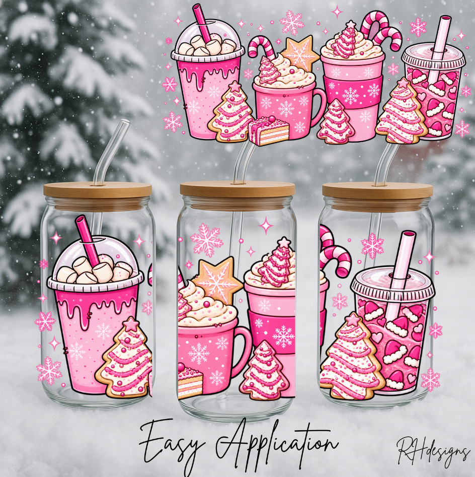 Pink 4 Cups - 16oz