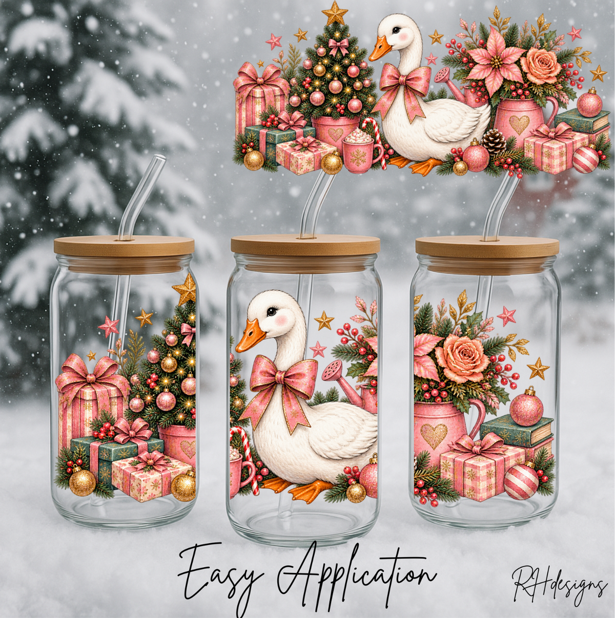 Christmas Pink Duck - 16oz