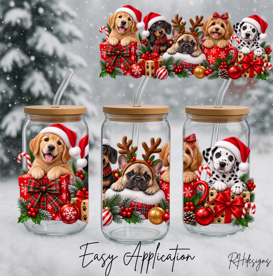 Christmas Santa Doggies - 16oz