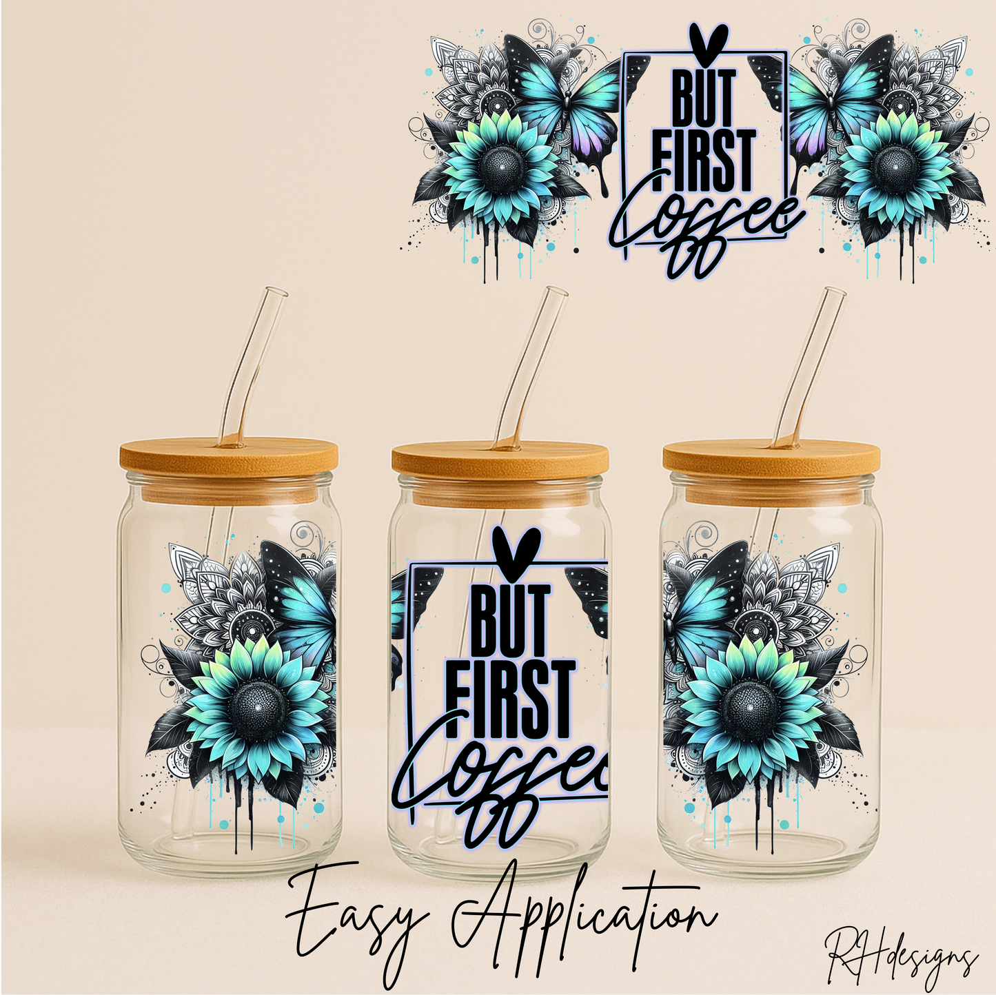 Blue But First Coffee - 16oz