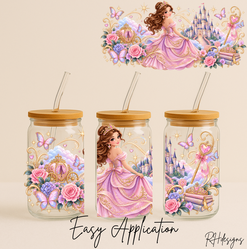 Pink Princess Fairytale Castle - 16oz