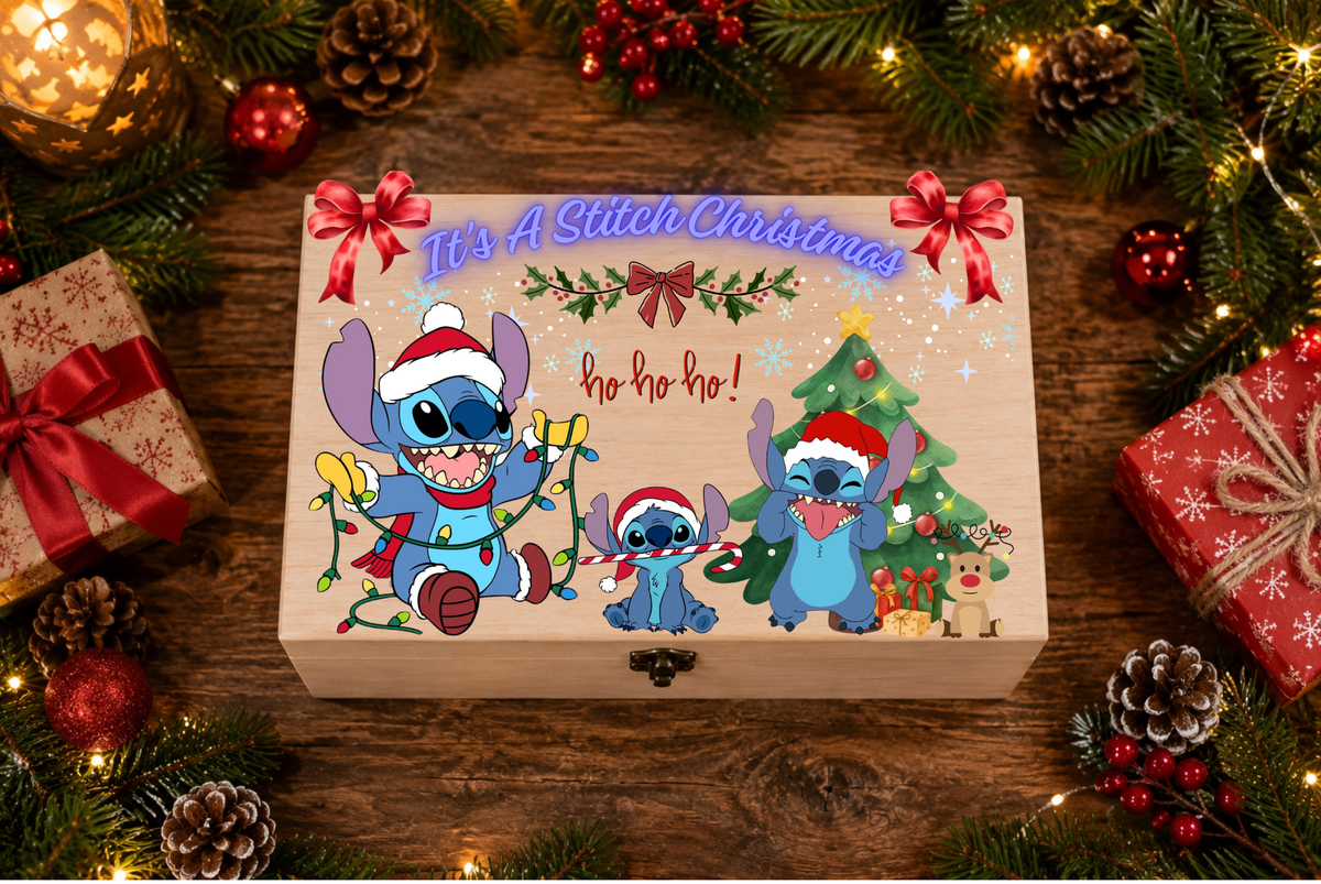 Blue Alien Christmas Eve