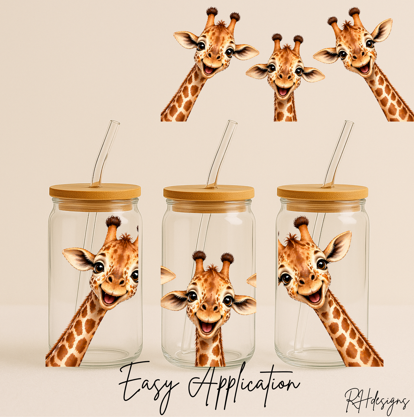 3 Peeping Giraffes - 16oz