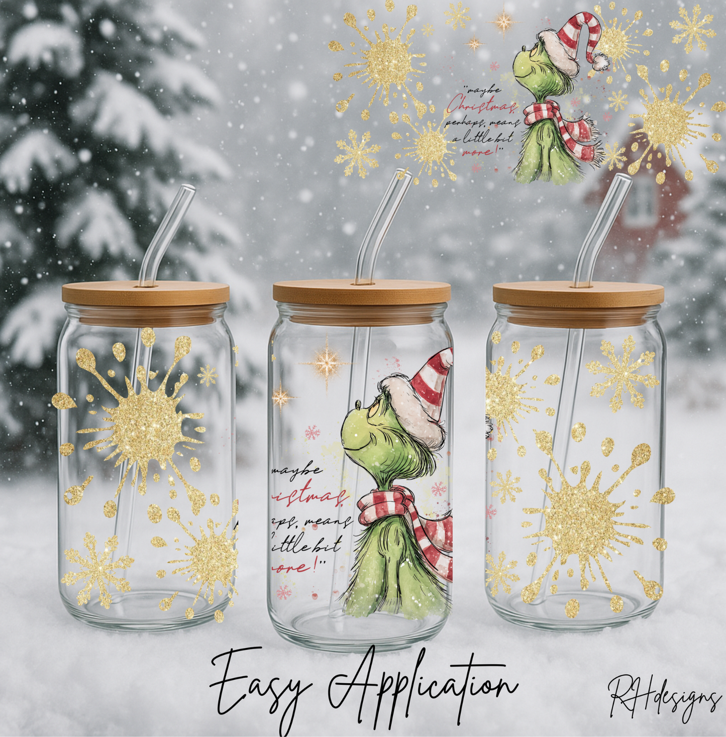 Maybe Christmas Perhaps Grinchy Gold - 16oz