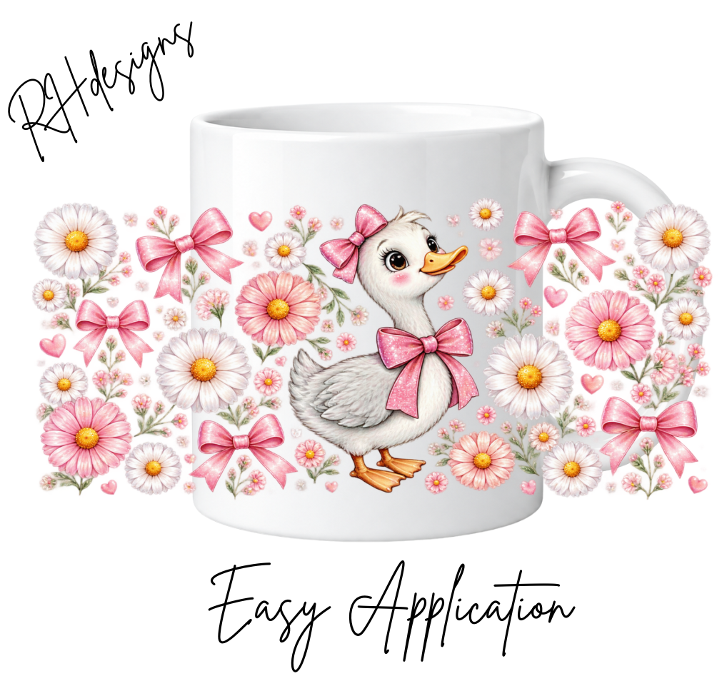 Pink Flower Duck - Matching Bundle