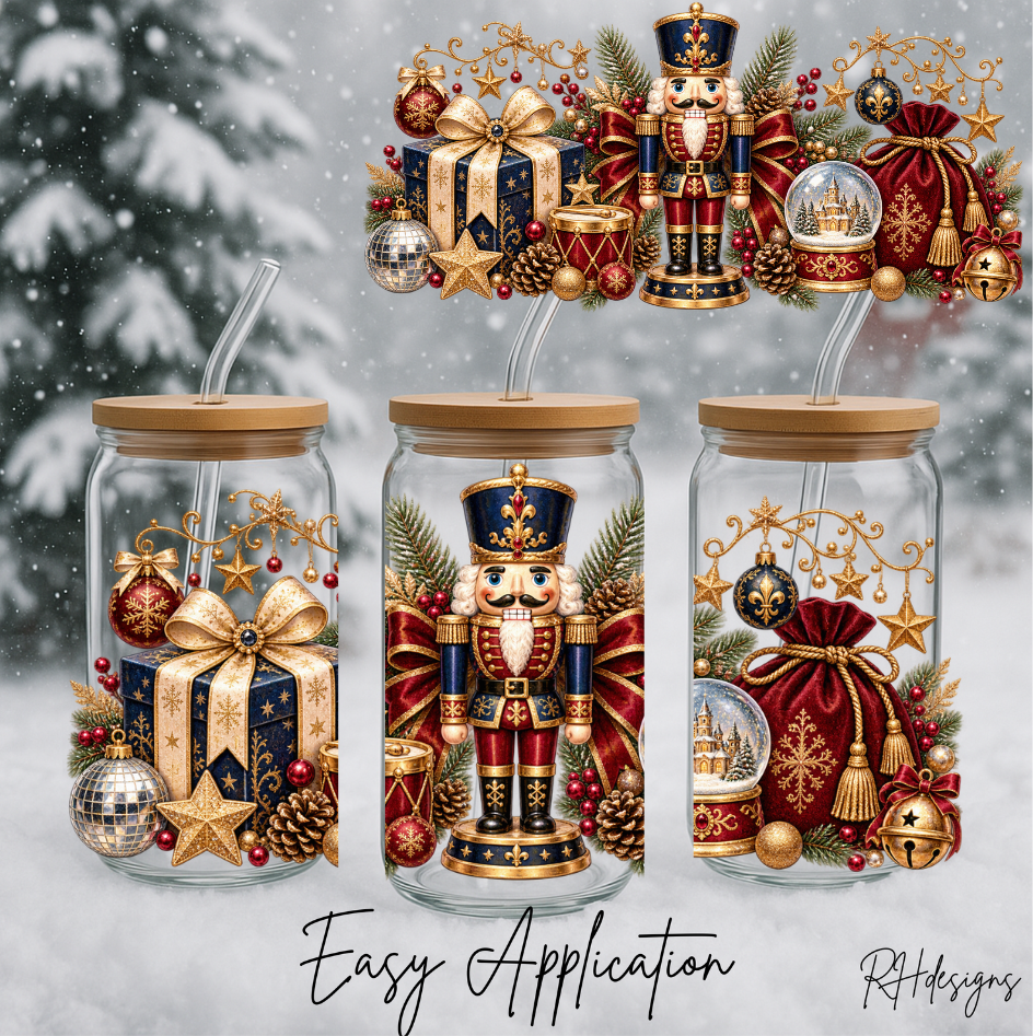 Red & Gold Nutcracker - 16oz