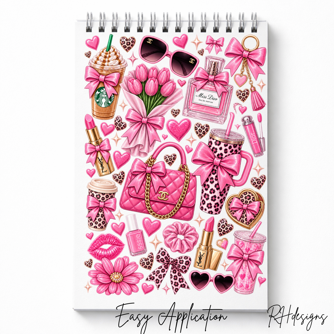 Girly Pink C - A5