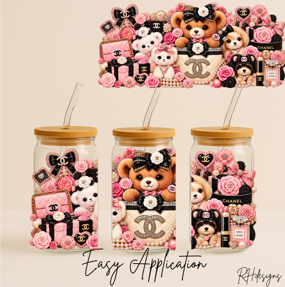 Pink Bear C - 16oz