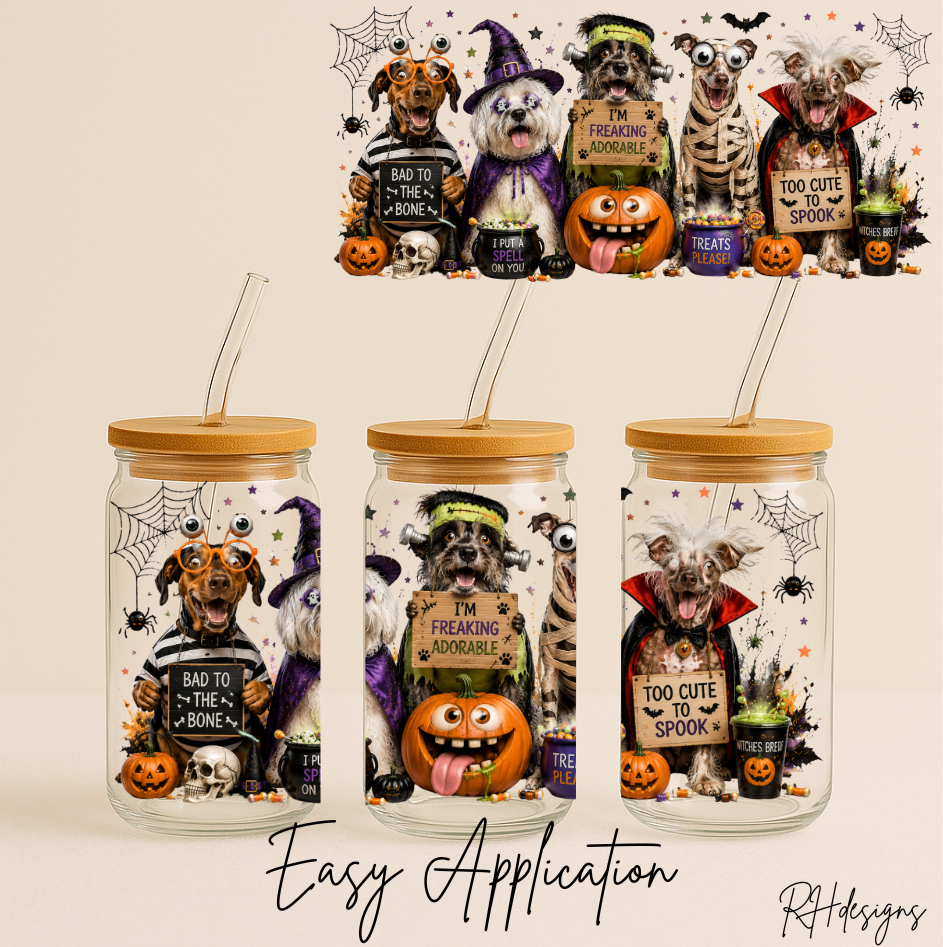 Bad To The Bone Halloween Doggies - 16oz