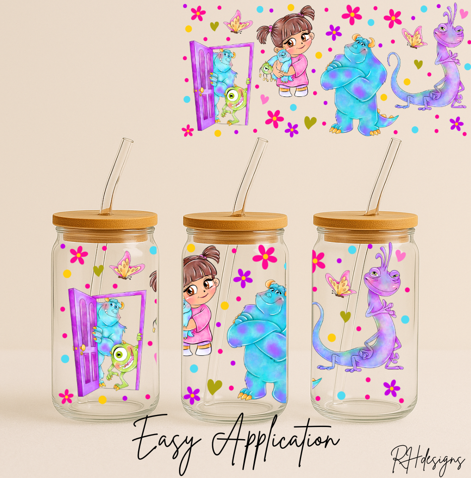 Blue Fluffy Monster Flowers - 16oz