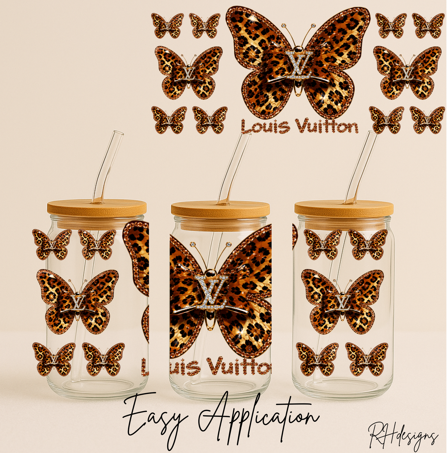 Butterfly Leopard L - 16oz