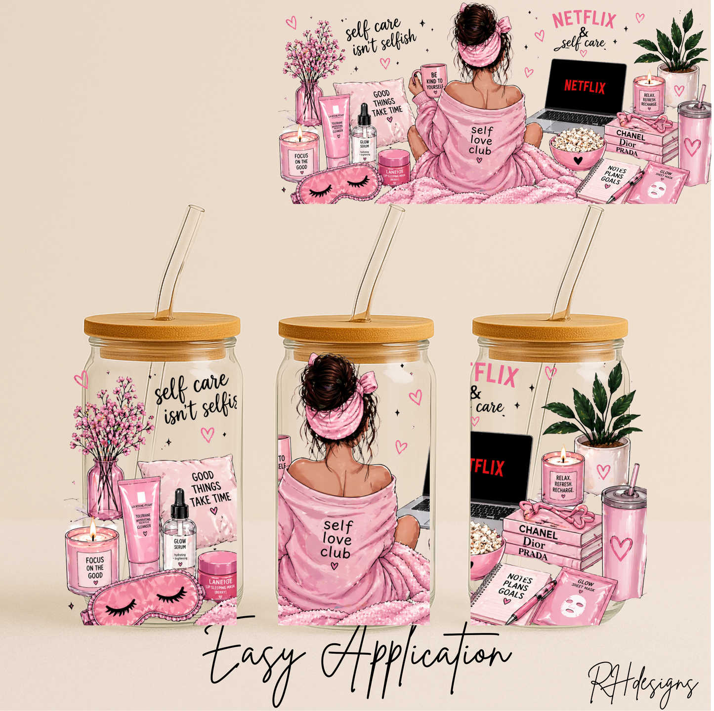 Pink Self Love Club - 16oz