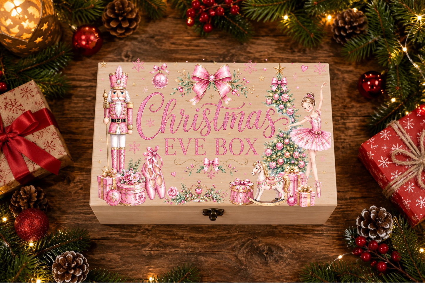 Pink Nutcracker Ballerina Christmas Eve