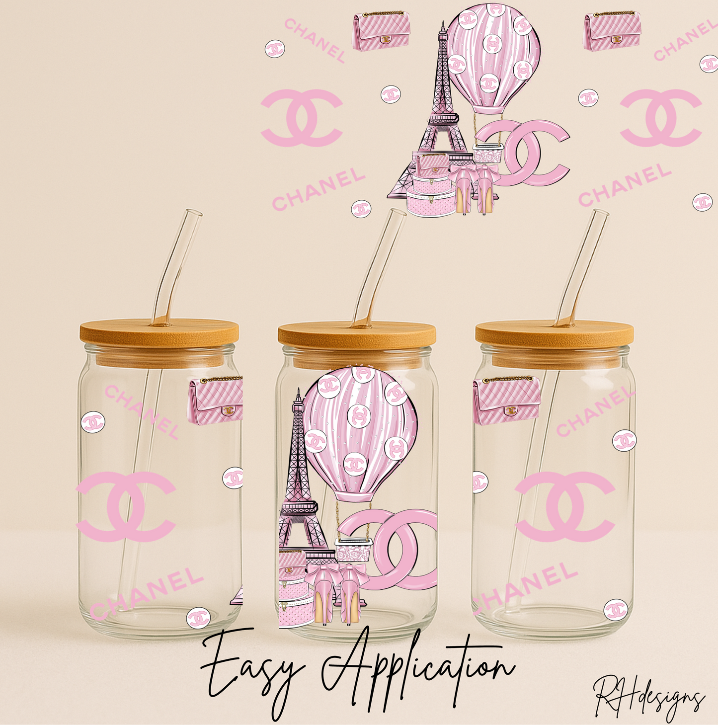 Pink Hot Air Balloon C - 16oz