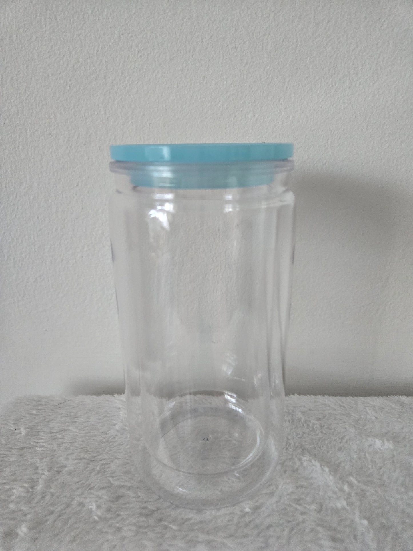 Blue 16oz Acrylic Snowglobe Tumbler