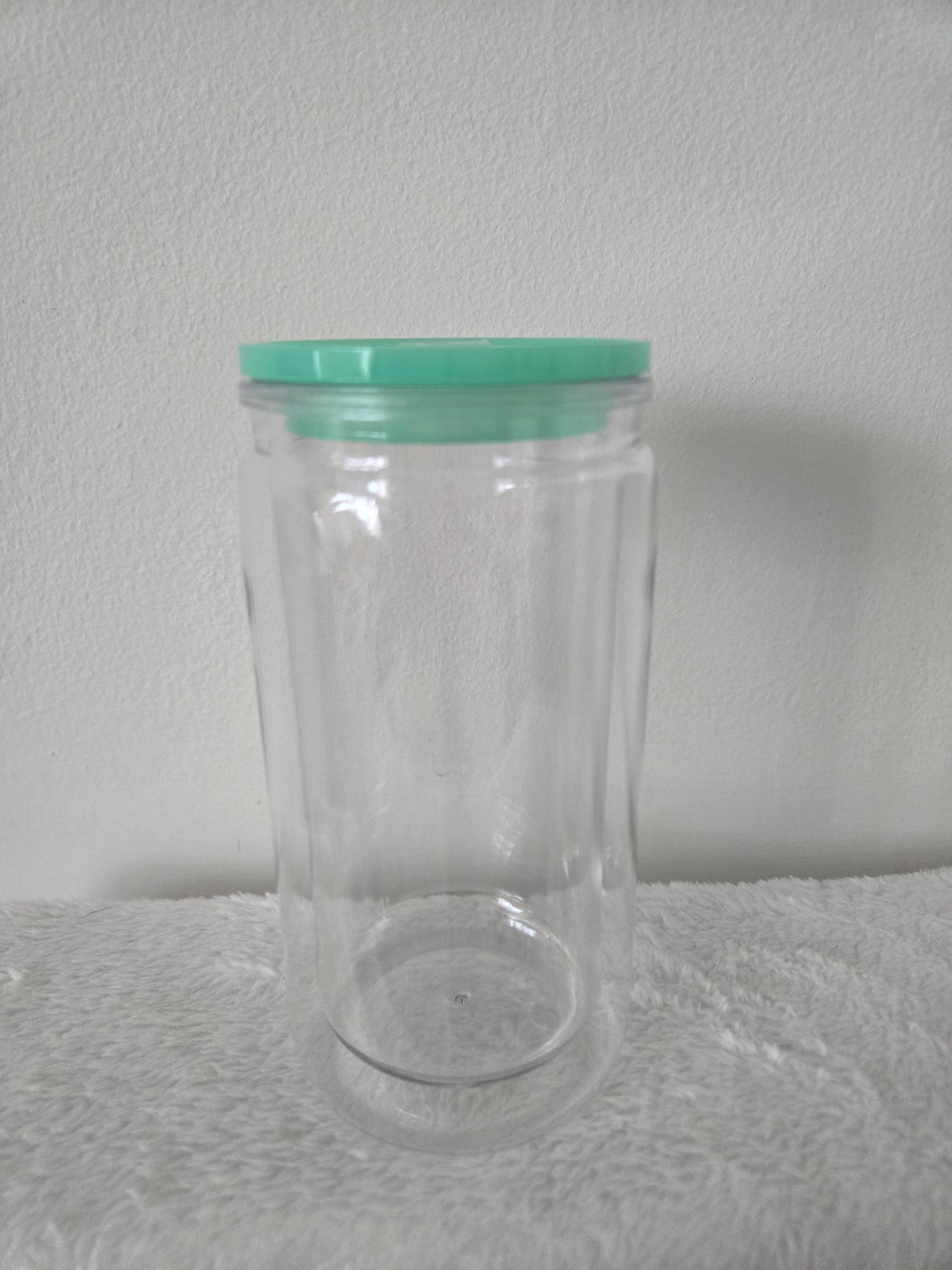 Green 16oz Acrylic Snowglobe Tumblers