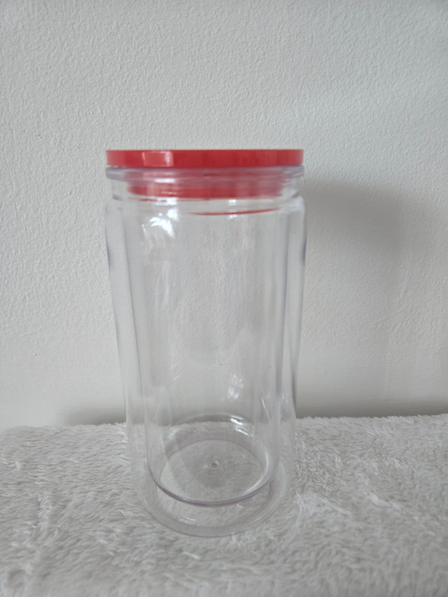 Red 16oz Acrylic Snowglobe Tumblers