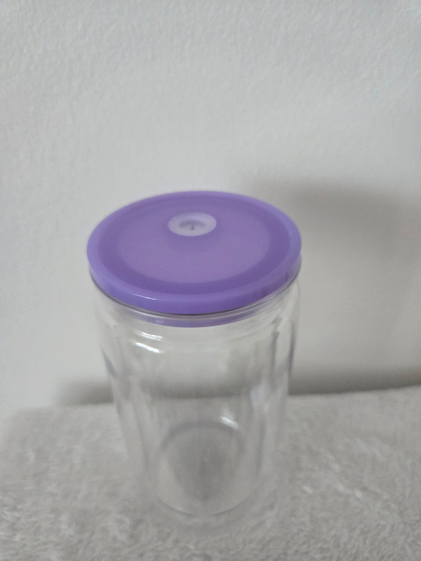 Purple 16oz Acrylic Snowglobe Tumblers