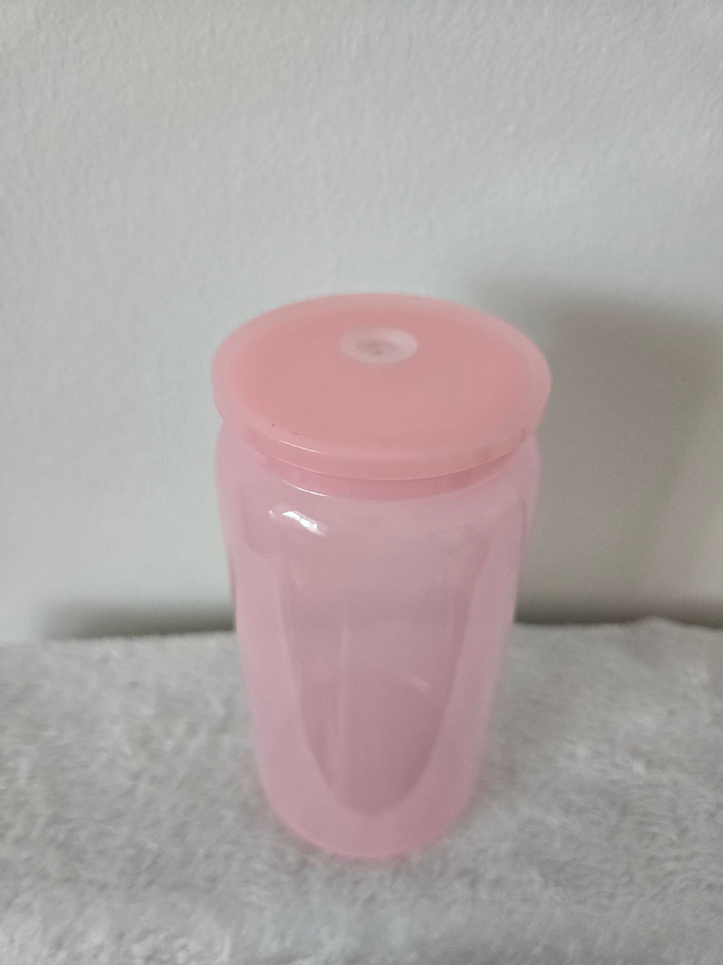 Acrylic Light Pink Coloured 16oz